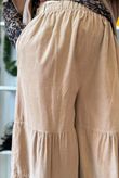 Basso Baby Cord Tiered Cuff Pant Camel